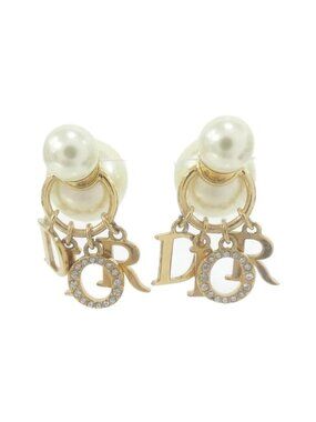 Dior Tribal Earrings Gold